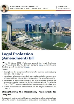 note on legal profession amendment bill