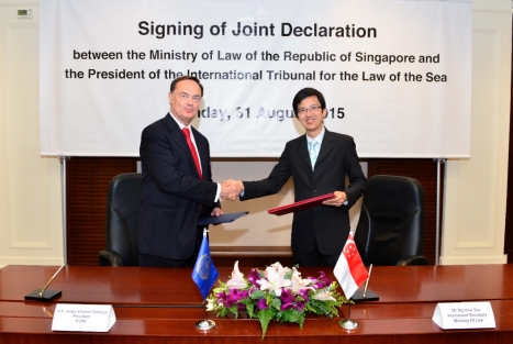 MinLaw-ITLOS joint declaration signing ceremony